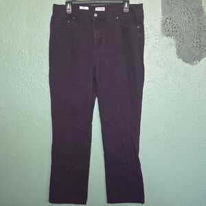 St. John's Bay Purple Straight Leg Jeans